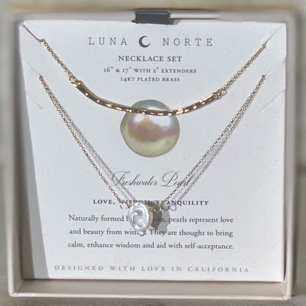 ⚡️⭐️Luna Norte Freshwater Necklace Set